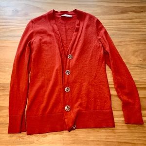 Tory Burch Women’s Cardigan, 100% Merino Wool